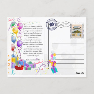 postal para saludo de cumpleaños vykort
