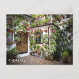 postal patio andaluz en Córdoba, España Vykort