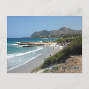 "postal play de Alcudia, Mallorca, Mallorca". Vykort