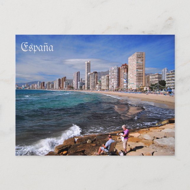 postal play de Benidorm en la ciudad de Alicante Vykort (Framsida)