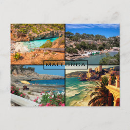 postal playas y calas de Mallorca - Majorca Vykort