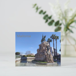 postal Plaza de España de Palma de Mallorca Vykort