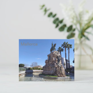postal Plaza de España de Palma de Mallorca Vykort