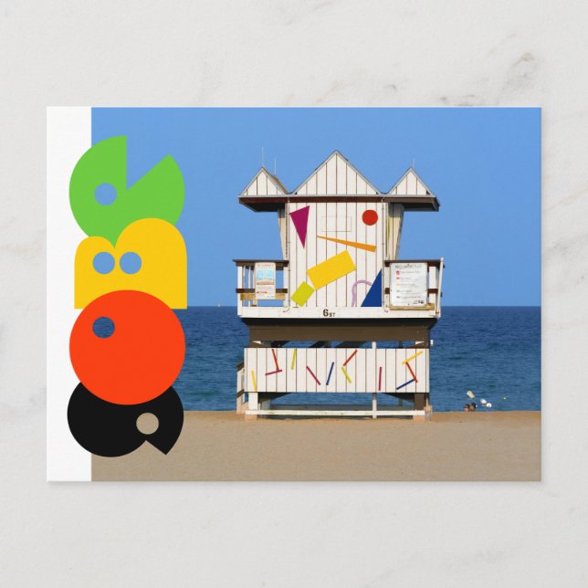 Postal South Beach Miami Vykort (Framsida)