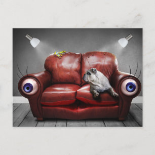 POSTAL SURREALISTA AMIGO PERRO VYKORT