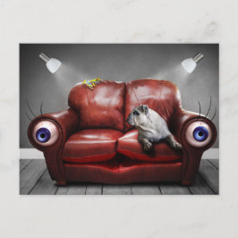 POSTAL SURREALISTA AMIGO PERRO VYKORT