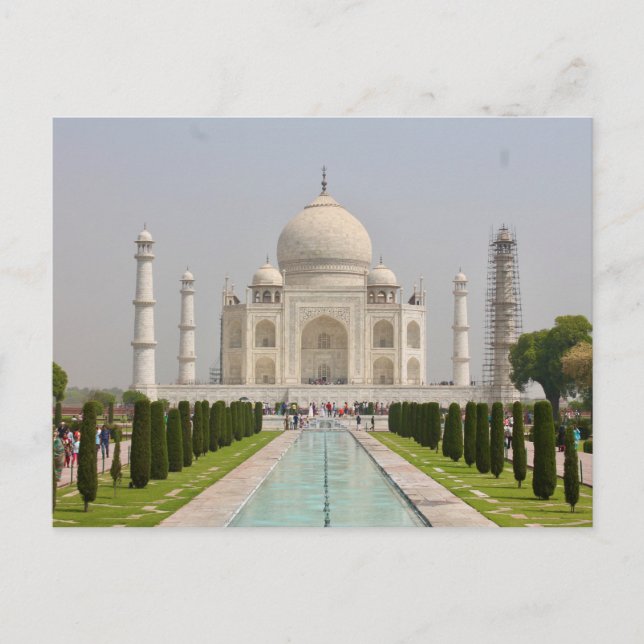 Postal Taj Mahal, Indien Vykort (Framsida)