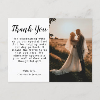 Postal Thank You Postcard Vykort