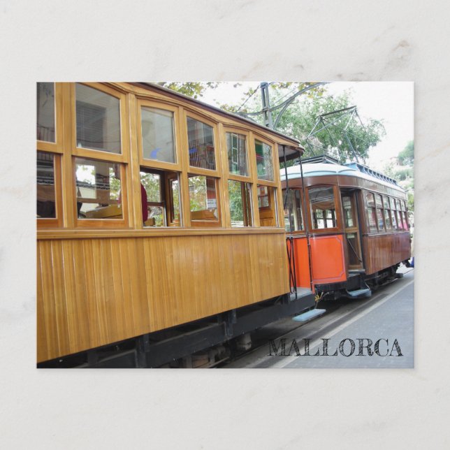 postal tren de Soller en Mallorca Vykort (Framsida)