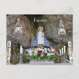 postal Virgen de Covadonga en Asturias, España Vykort