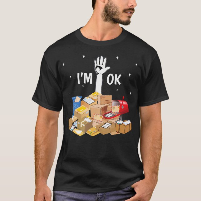 Postal Worker Älskare I's Ok Mail Carrier Funny T- T Shirt (Framsida)