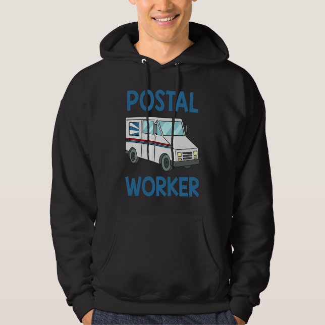 Postal Worker Designs Postal Carrier Hoodie (Framsida)
