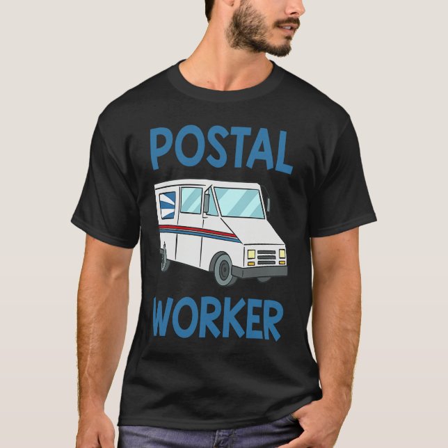 Postal Worker Designs Postal Carrier T Shirt (Framsida)