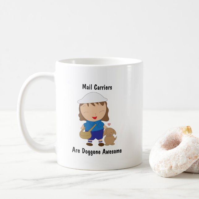 Postal Worker Female Funny Fantastisk personalize Kaffemugg (Med munk)