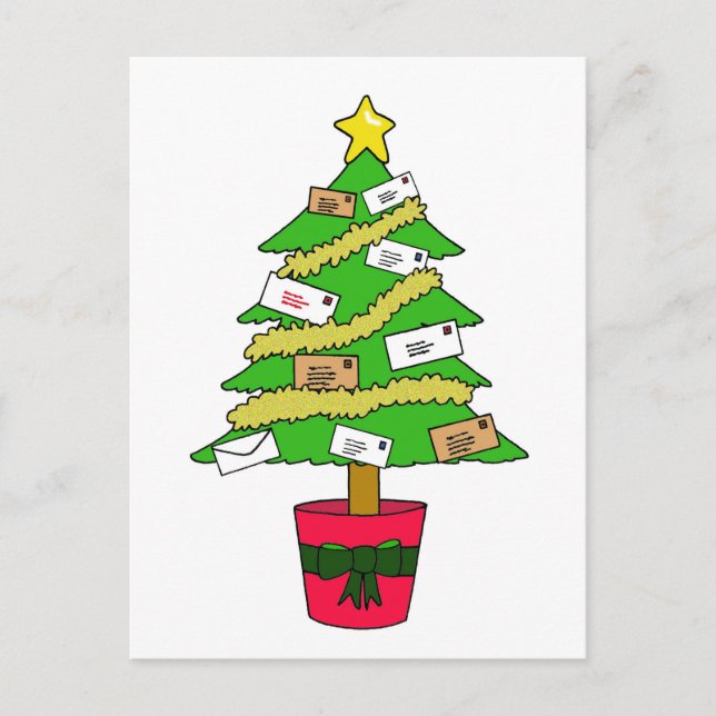 Postal Worker Lycklig jul Helg Vykort (Framsida)