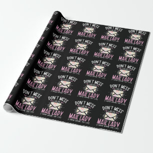 Postal Worker Makfe Funny Mailman Woman Presentpapper