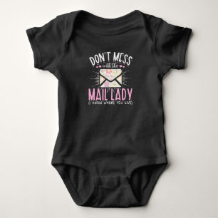 Postal Worker Makfe Funny Mailman Woman T Shirt