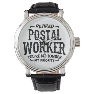 Postal Worker Pension Mailman Funny Armbandsur
