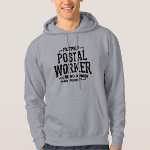 Postal Worker Pension Mailman Funny Hoodie