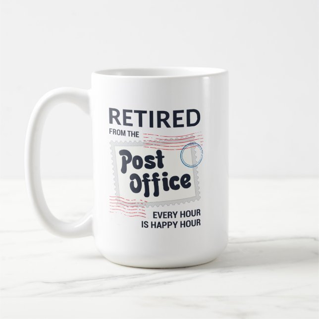 Postal Worker Pension Mailman Funny Kaffemugg (Vänster)