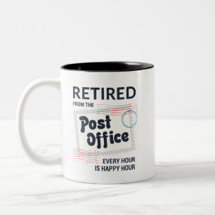 Postal Worker Pension Mailman Funny Två-Tonad Mugg