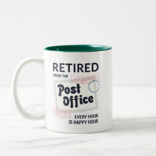 Postal Worker Pension Mailman Funny Två-Tonad Mugg