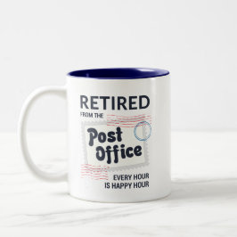 Postal Worker Pension Mailman Funny Två-Tonad Mugg