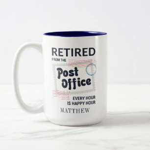 Postal Worker Pension Mailman Personlig Två-Tonad Mugg