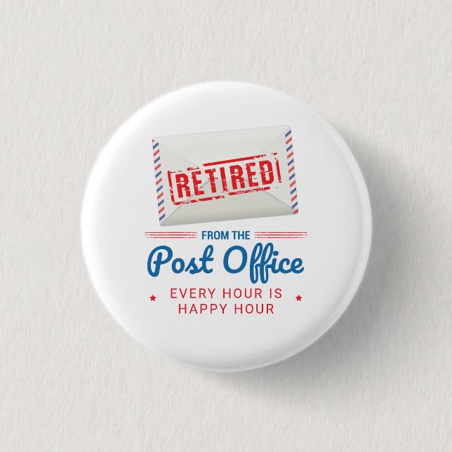 Postal Worker Pension Post Office-stab Lungny Knapp (Framsida)