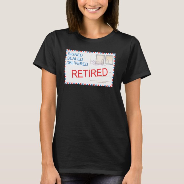 Postal Worker Pension Postman Retrött Postman 2 T Shirt (Framsida)