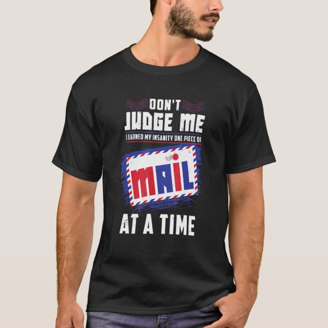Postal Worker Postman Mailman T Shirt (Framsida)