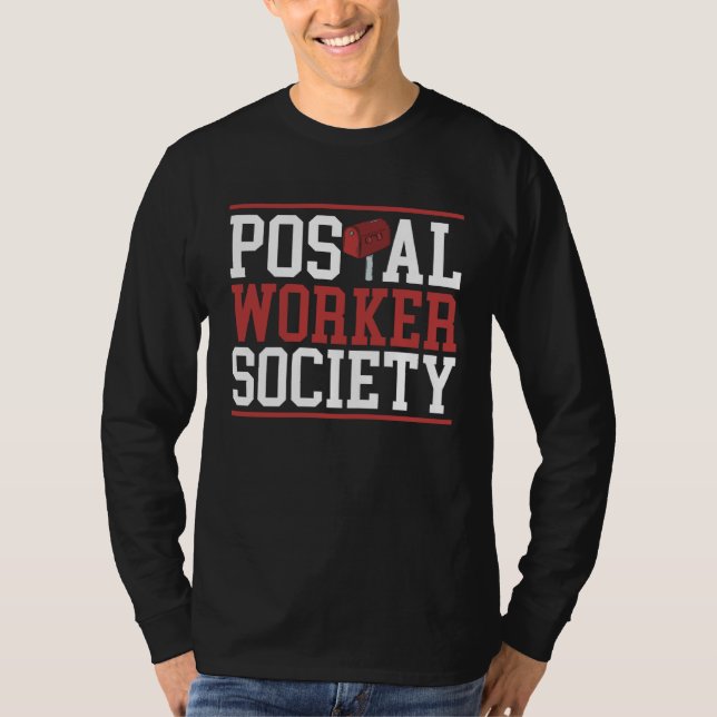 Postal Worker Society Mail Lady Delivery Mail Esco T Shirt (Framsida)