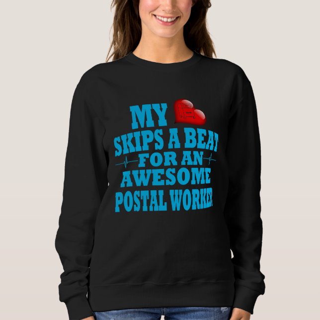 Postal Worker Valentines Mail Handler Employee Lov T Shirt (Framsida)
