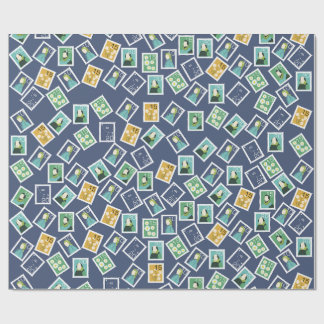 Postal Worker Wrapping Paper Presentpapper