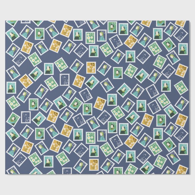 Postal Worker Wrapping Paper Presentpapper (Platt)