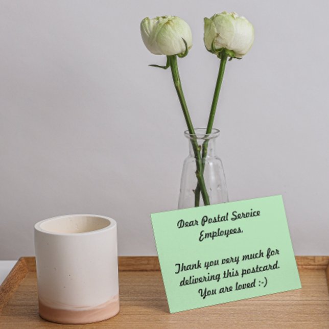 Postanställda Tack Vykort (Skapare uppladdad)