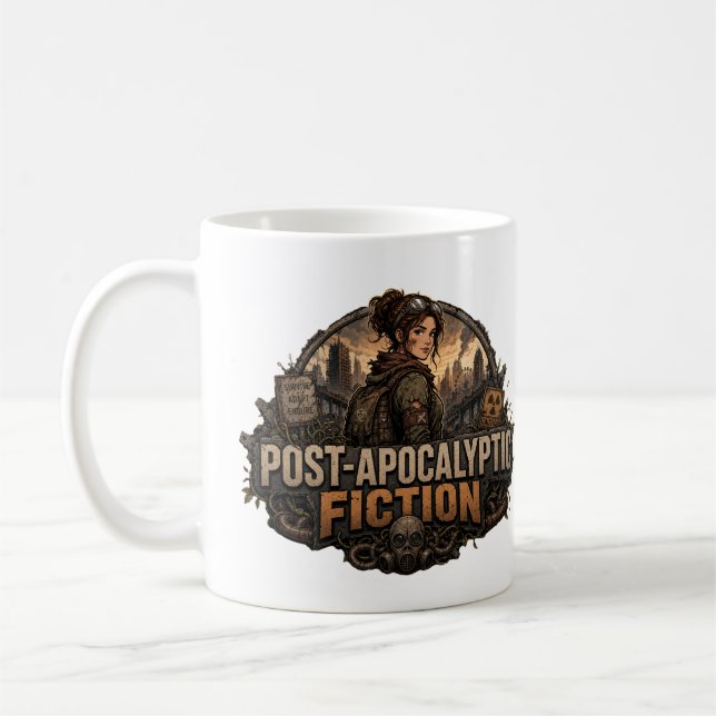 Postapokalyptisk fiktion kaffemugg (Vänster)