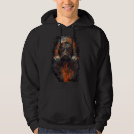 Postapokalyptisk gasmask Toxisk Grunge Hoodie