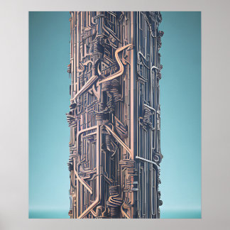 Postapokalyptisk stad poster