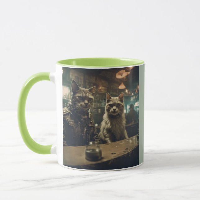 Postapokalyptiska katter i en bar mugg (Vänster)