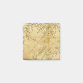 postar den gammala pappra eleganten för post-it block