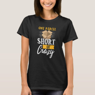 Postarbetare en skiva Kort i Crazy T Shirt