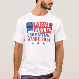 Postarbetare Essential Employee Patriotic 2020 T Shirt