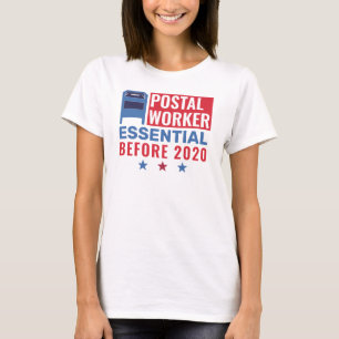 Postarbetare Essential Employee Patriotic 2020 T Shirt