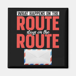 Postarbetare - Funny Mail Carrier Magnet