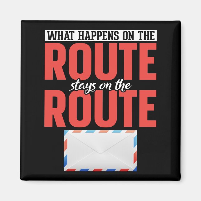 Postarbetare - Funny Mail Carrier Magnet (Framsidan)