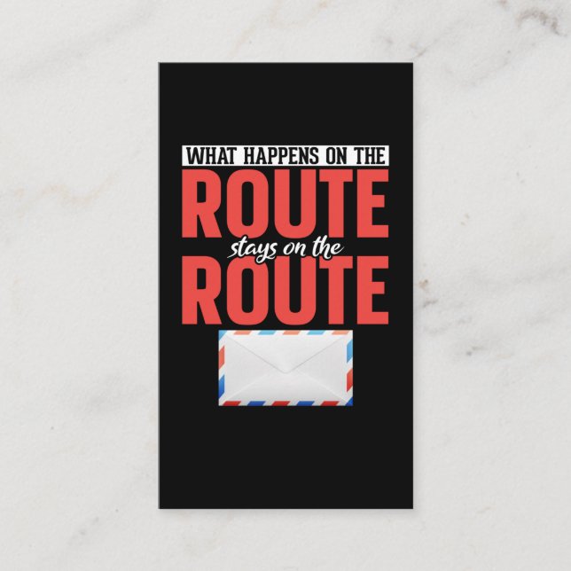 Postarbetare - Funny Mail Carrier Visitkort (Framsida)