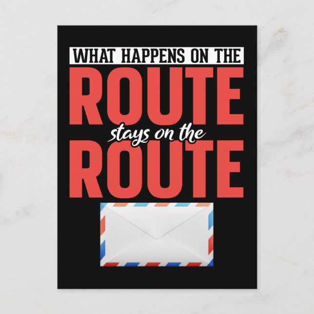 Postarbetare - Funny Mail Carrier Vykort (Framsida)