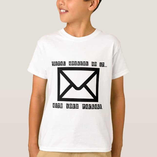 Postarbetare gör det... Med din Paket. Tröja (Framsida)