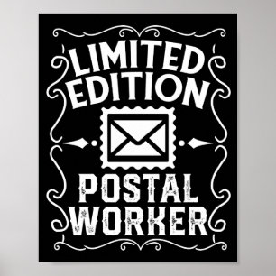 Postarbetare i Dam Begränsada utgåvan av Postarbet Poster